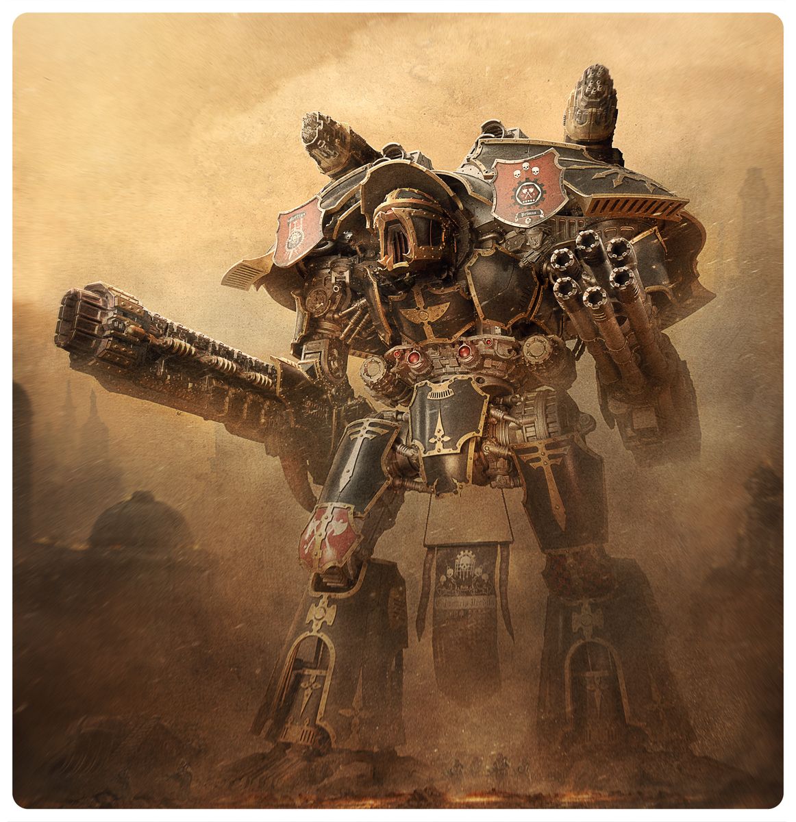 LEGIONS IMPERIALIS: WARLORD TITAN WITH VOLKITE DESTRUCTOR AND MACRO GATLING BLASTER