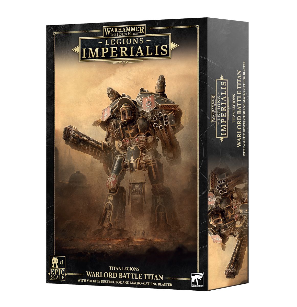 LEGIONS IMPERIALIS: WARLORD TITAN WITH VOLKITE DESTRUCTOR AND MACRO GATLING BLASTER