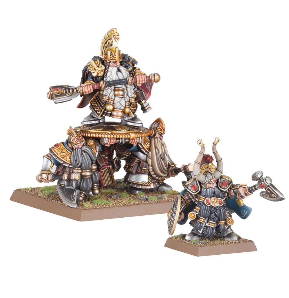 DWARFEN MOUNTAIN HOLDS: DWARF LORDS WITH SHIELDBEARERS