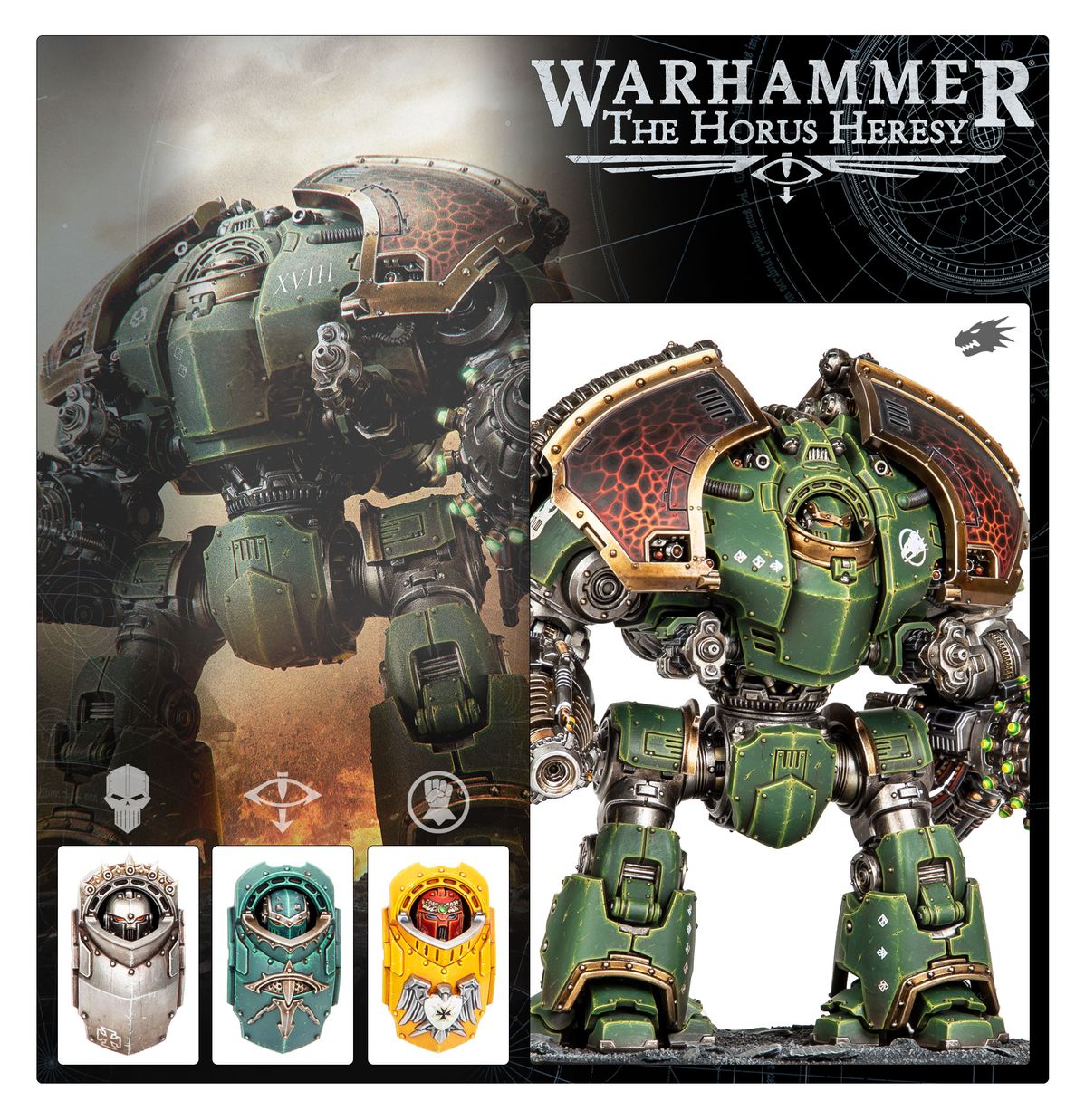 HORUS HERESY: LEGIONES ASTARTES SATURNINE DREADNOUGHT OPHION
