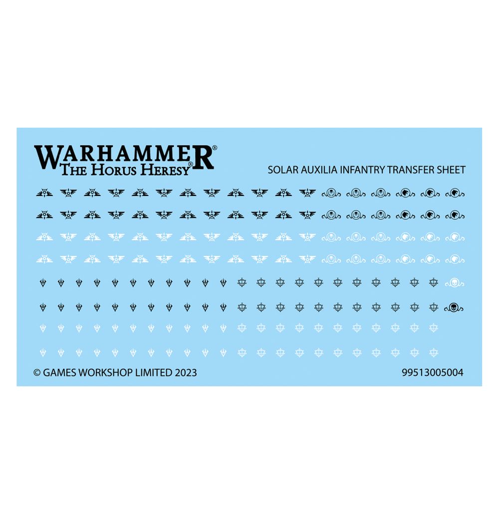 HORUS HERESY: SOLAR AUXILIA TACTICAL COMMAND SECTION