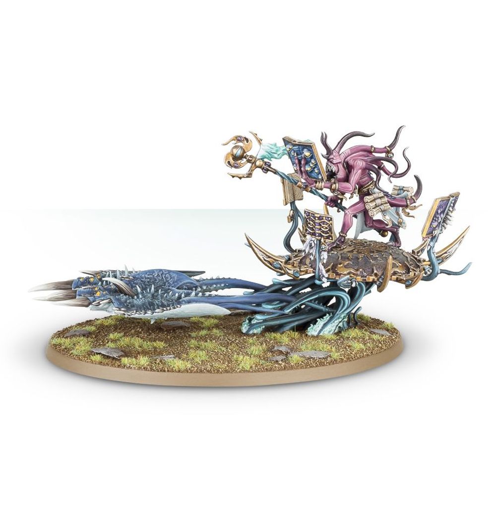 (WEBEX) DAEMONS OF TZEENTCH Fateskimmer, Herald of Tzeentch on Burning Chariot