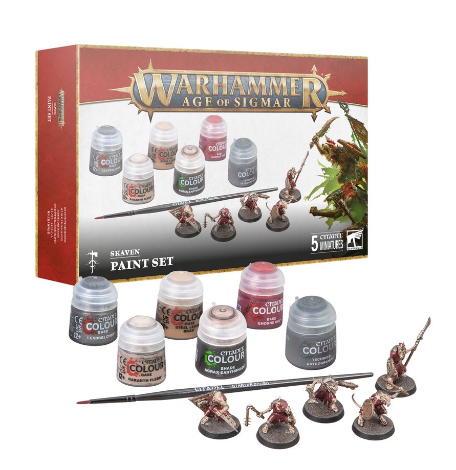 AGE OF SIGMAR: SKAVEN + PAINT SET + CLIPPERS
