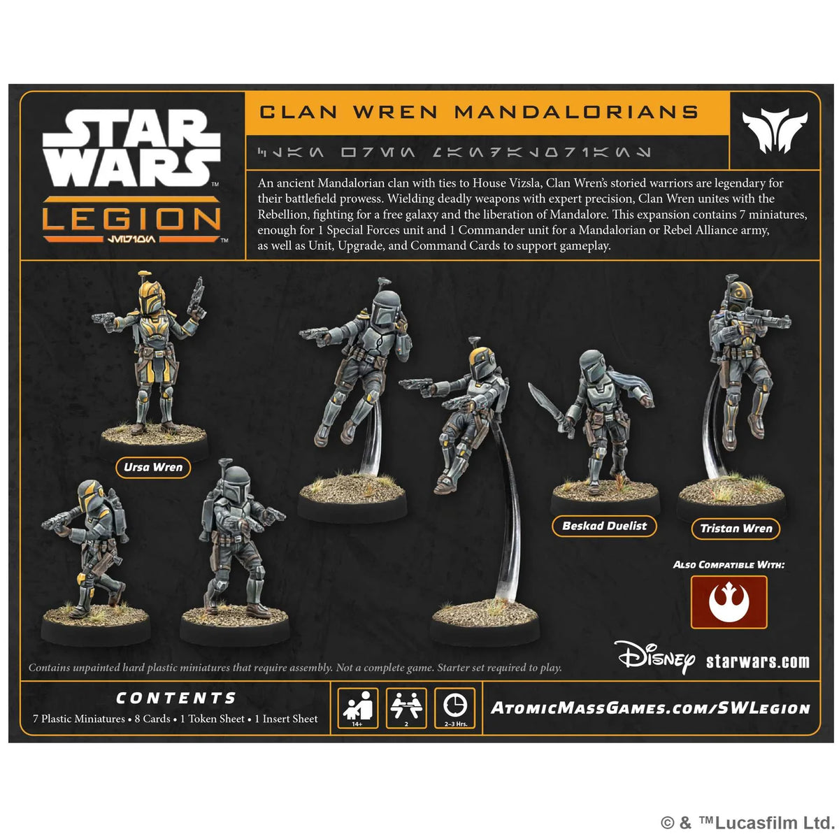 Star Wars Legion: Clan Wren Mandalorians Kryze