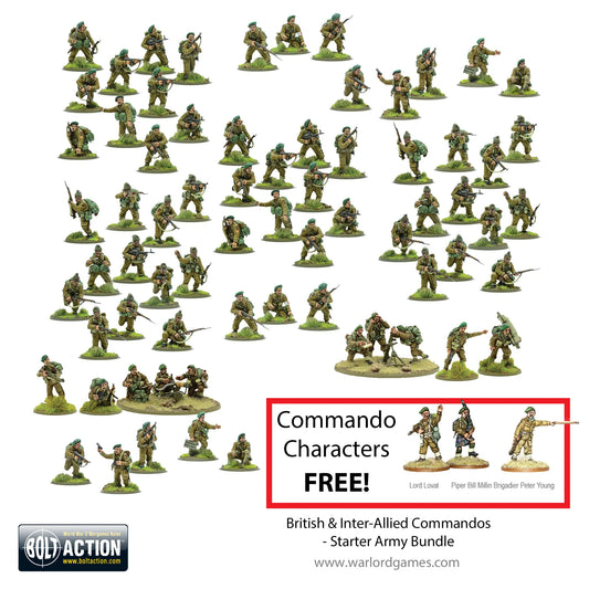 BOLT ACTION British & Inter-Allied Commandos starter army