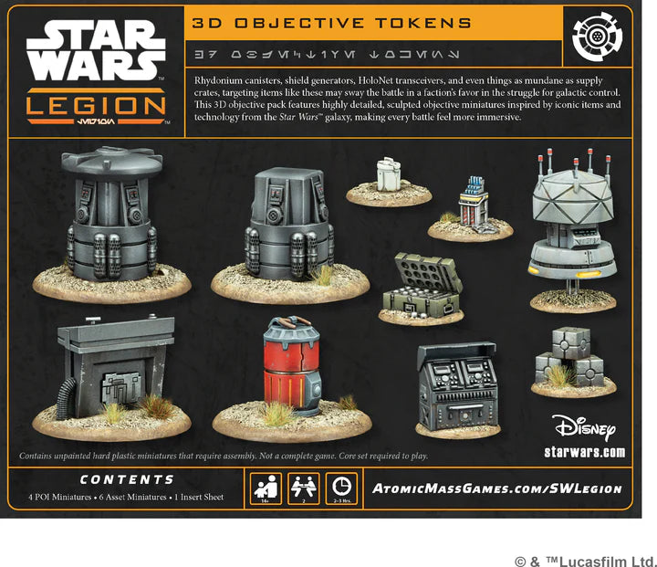 STAR WARS LEGION: 3D OBJECTIVE TOKENS EN