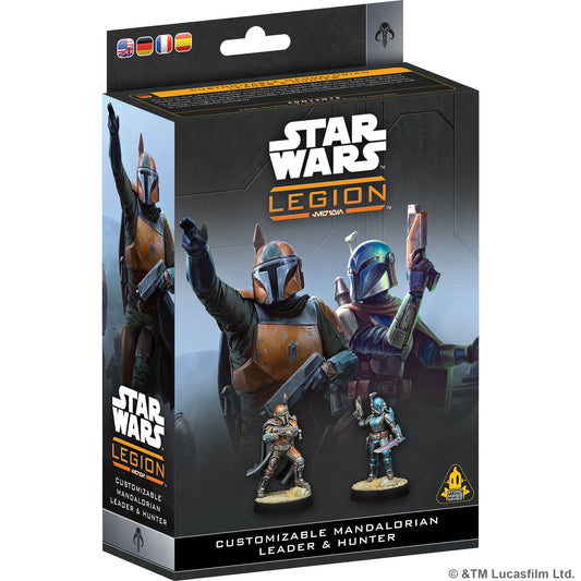STAR WARS LEGION: CUSTOMIZABLE MANDALORIAN LEADER AND HUNTER EN