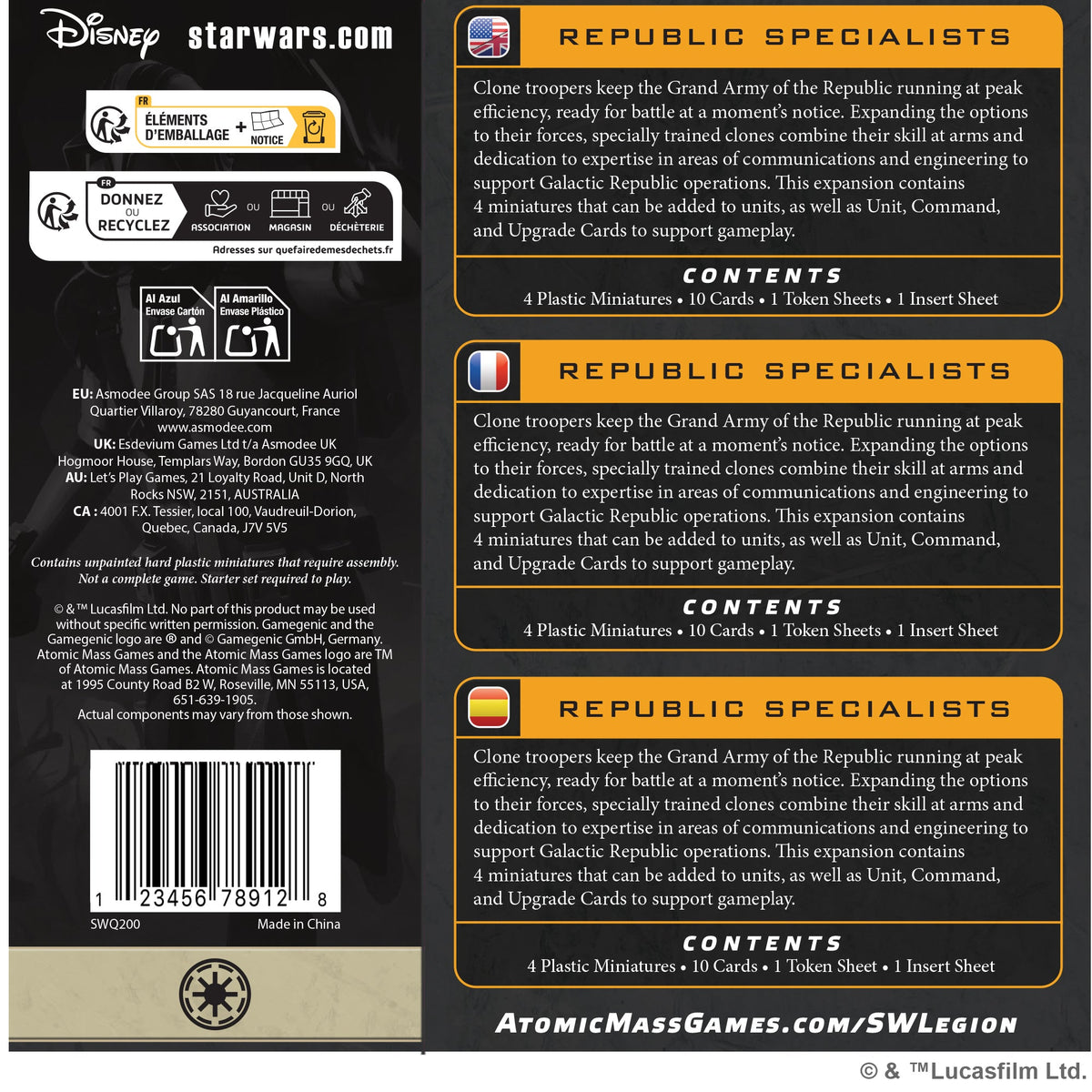 Star Wars Legion: Republic Specialists