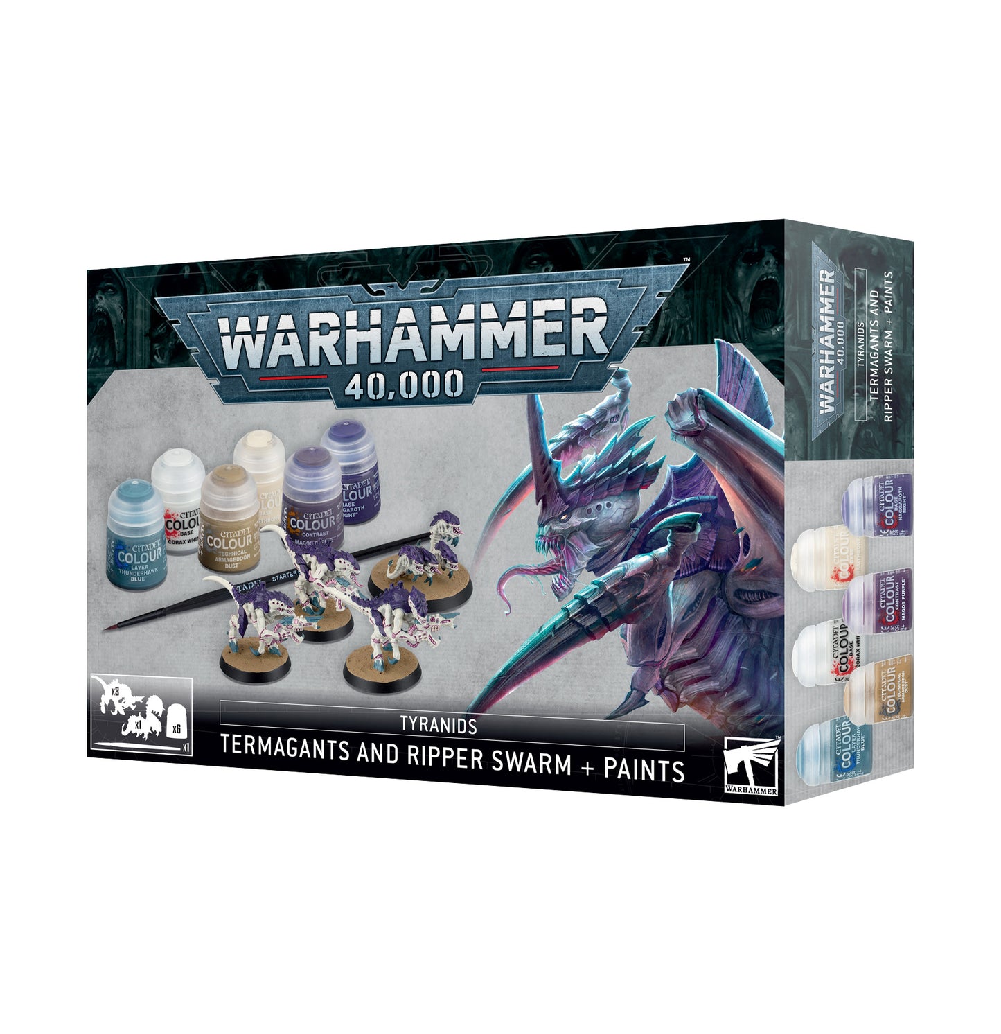 TYRANIDS Termagants and Ripper Swarm + Paints Set