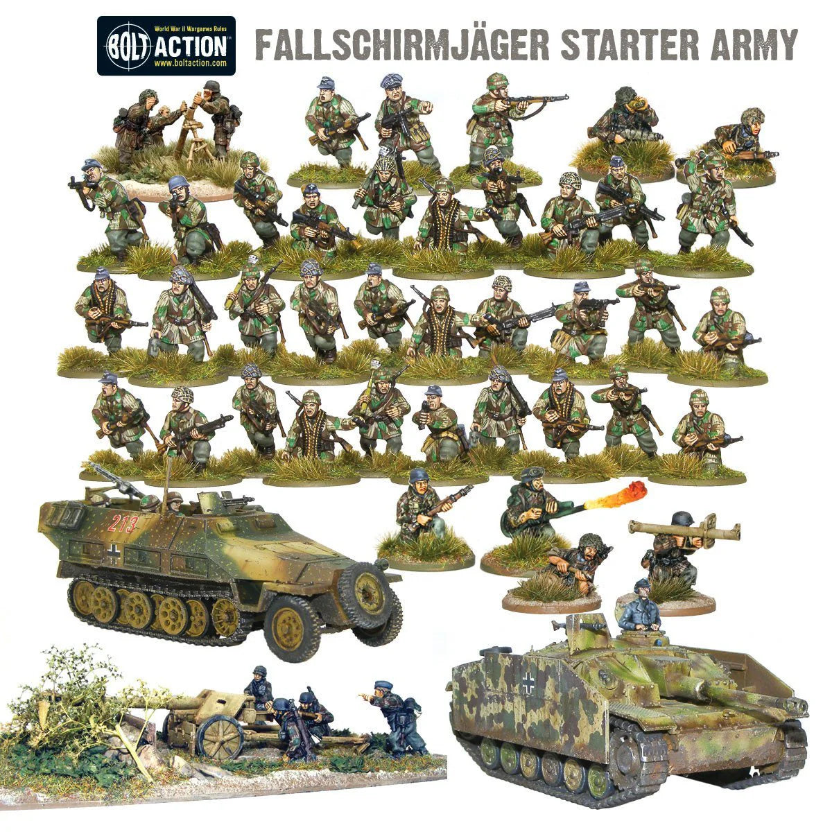 BOLT ACTION NEW German Fallshirmjager Army Box