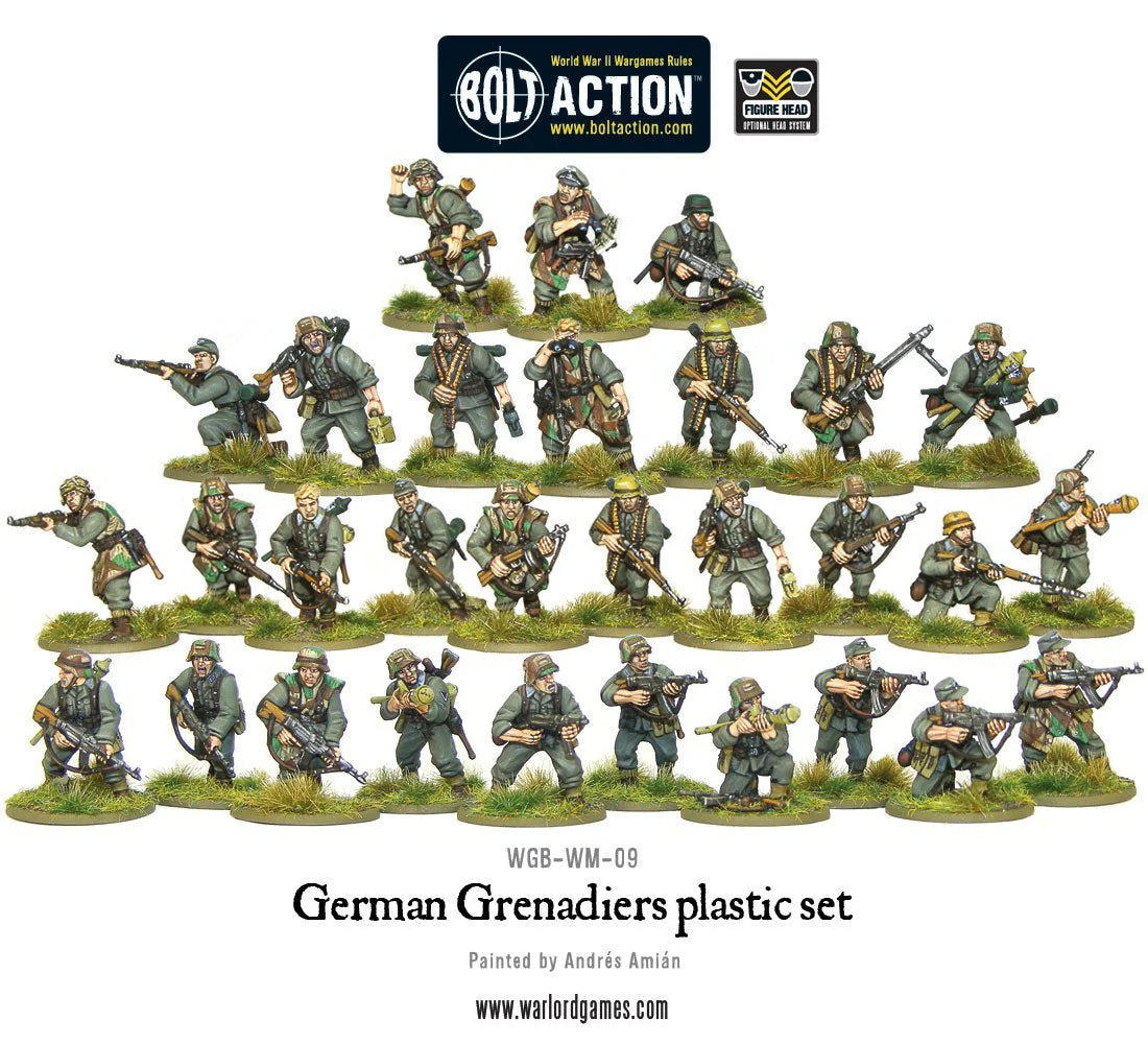 BOLT ACTION GERMAN GRENADIERS WWII LATE WAR GERMAN