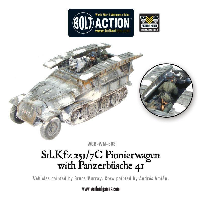 BOLT ACTION SD.KFZ 251/7C PIONIERWAGEN WITH PANZERBUSCHE