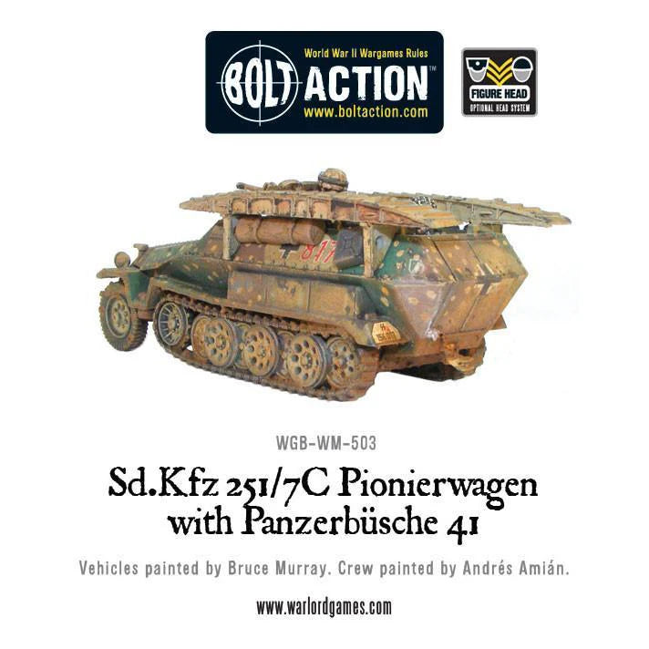 BOLT ACTION SD.KFZ 251/7C PIONIERWAGEN WITH PANZERBUSCHE