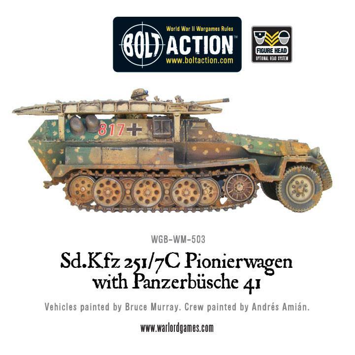 BOLT ACTION SD.KFZ 251/7C PIONIERWAGEN WITH PANZERBUSCHE