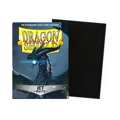 Dragon Shield 100 - Standard Deck Protector Sleeves - Matte Jet - AT-11024