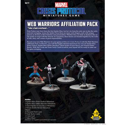 MARVEL CRISIS PROTOCOL: WEB WARRIORS AFFILIATION PACK