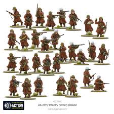 Bolt Action US Army Infantry platoon (winter)