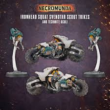 NECROMUNDA: IRONHEAD SQUAT SVENOTAR SCOUT TRIKES