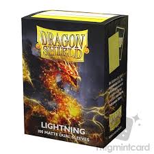 Dragon Shield 100 - Standard Deck Protector Sleeves - Dual Matte - Lightning(Ailia) - AT-15047