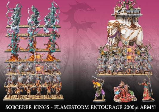 Sorcerer Kings Flamestorm Entourage  2000pt Army