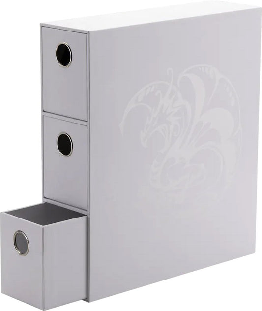 Dragon Shield - Fortress Card Drawers - White - Slipcase Binder - AT-33701