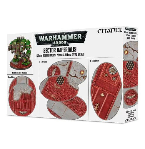 (Available while stock last) SPACE IMPERIALIS: 60MM RD+75/90MM OVAL BASES