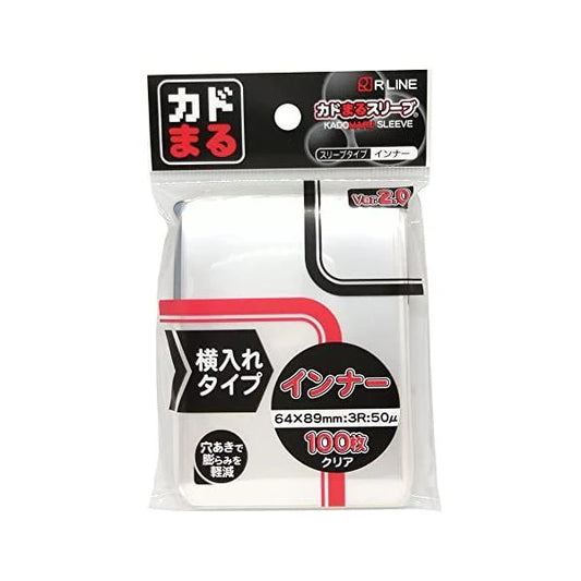 KADOMARU Sleeves 100 - Inner Clear (Side Load) - 64 x 89 mm Ver.2 - 010334
