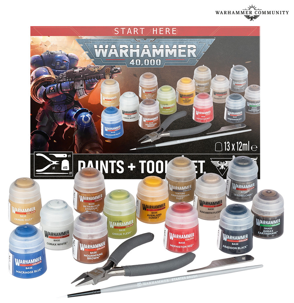 WARHAMMER 40000 PAINTS + TOOLS SET 11TH 2026