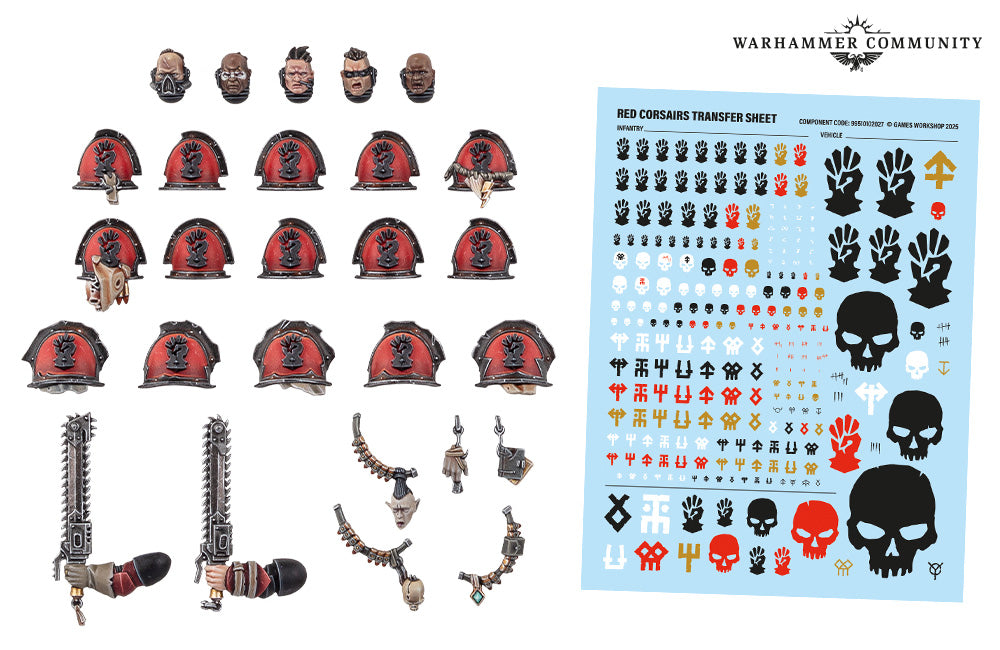 CHAOS SPACE MARINES: Red Corsairs Upgrades & Transfers