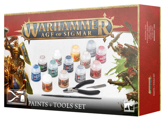 AGE OF SIGMAR: PAINTS + TOOLS SET (JPN/SIM+TRA CHN) 2024