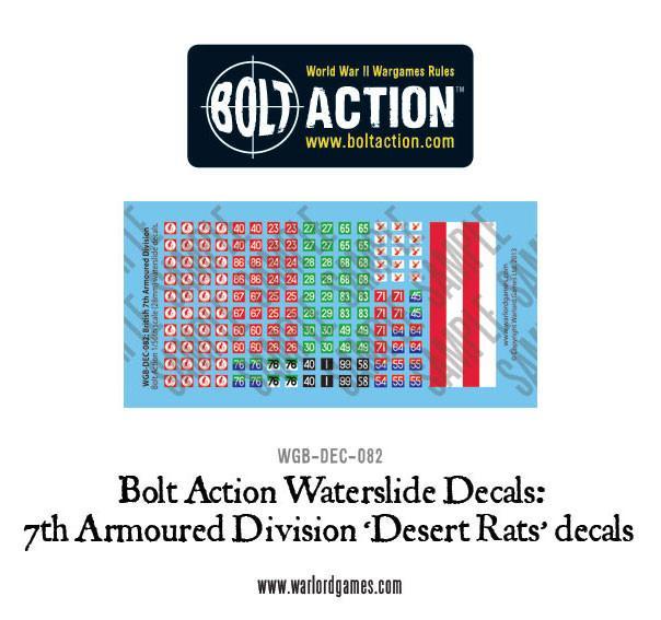 [MADE TO ORDER] 7th Armoured Division 'Desert Rats' decals
