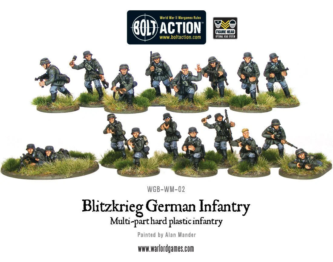 BOLT ACTION BLITZKRIEG GERMAN INFANTRY WWII EARLY WAR 380