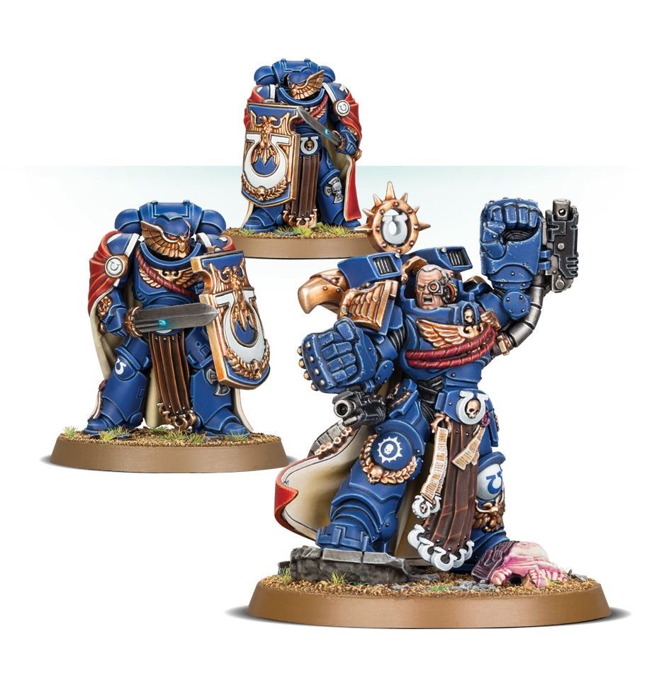 SPACE MARINES ULTRAMARINES Marneus Calgar with Victrix Honour Guard