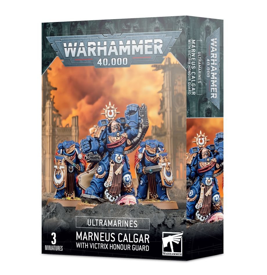 SPACE MARINES ULTRAMARINES Marneus Calgar with Victrix Honour Guard