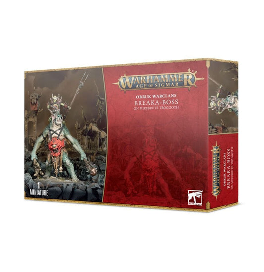 AOS ORRUK WARCLANS : BREAKA-BOSS ON MIREBRUTE TROGGOTH