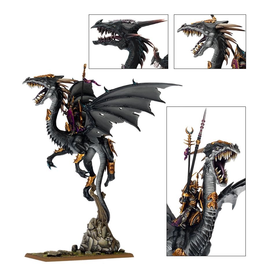 (WEBEX) Dark Elf Dreadlord on Black Dragon