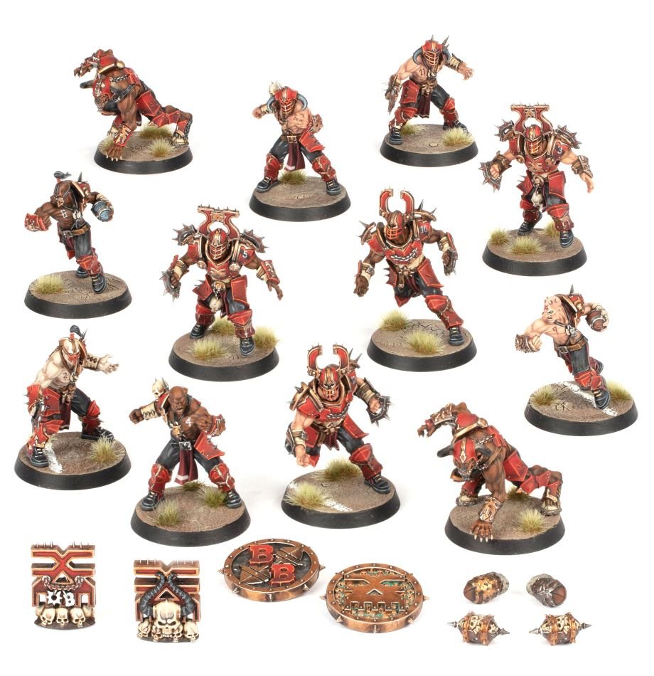 BLOOD BOWL: Khorne Team Skull-tribe Slaughterers