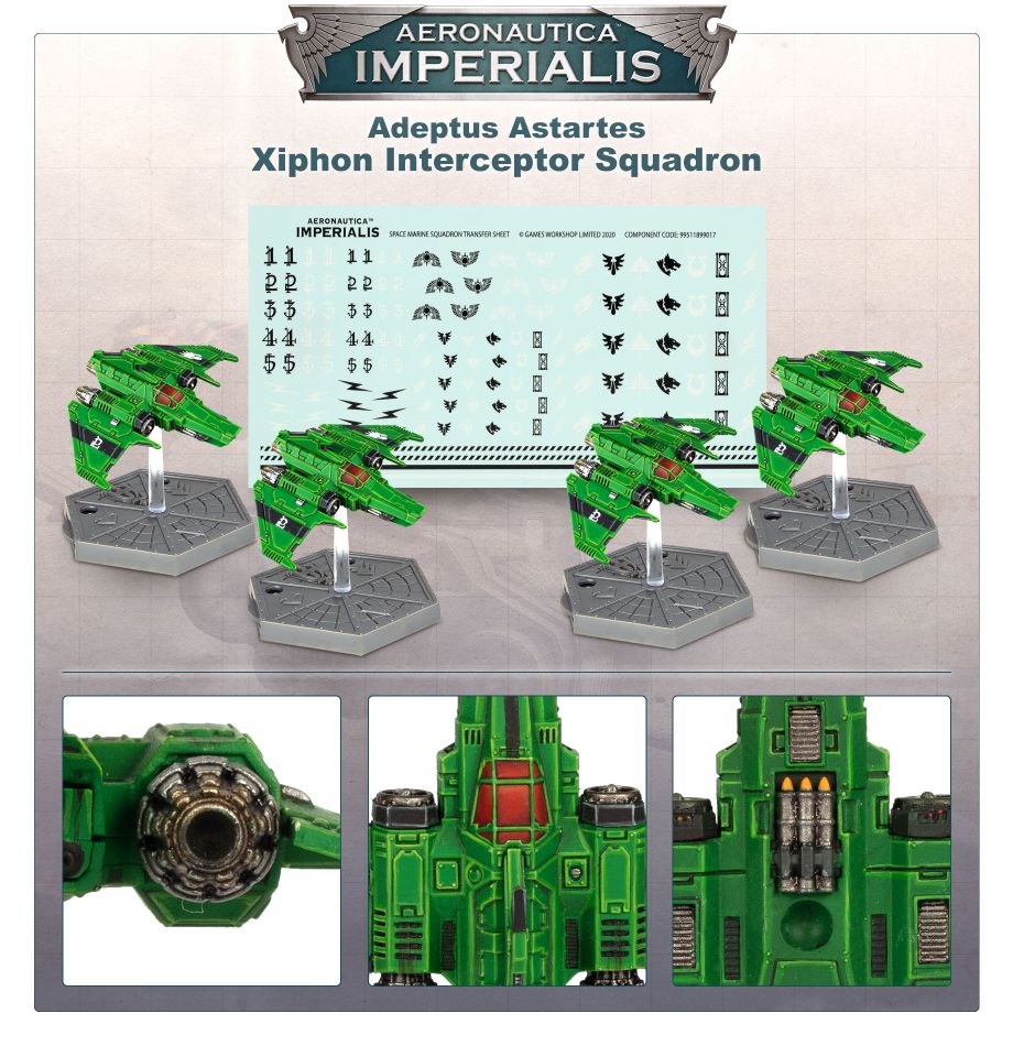 AERONAUTICA IMPERIALIS : Adeptus Astartes Xiphon Interceptor Squadron