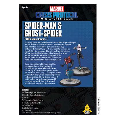 MARVEL CRISIS PROTOCOL: SPIDER MAN AND GHOST SPIDER