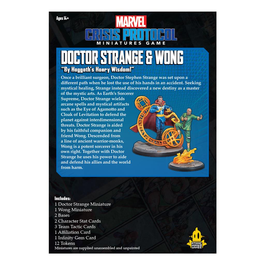 MARVEL CRISIS PROTOCOL: DR. STRANGE AND WONG CHARACTER PACK