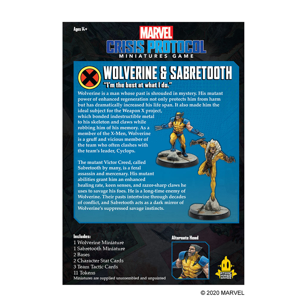 MARVEL CRISIS PROTOCOL: WOLVERINE AND SABRETOOTH