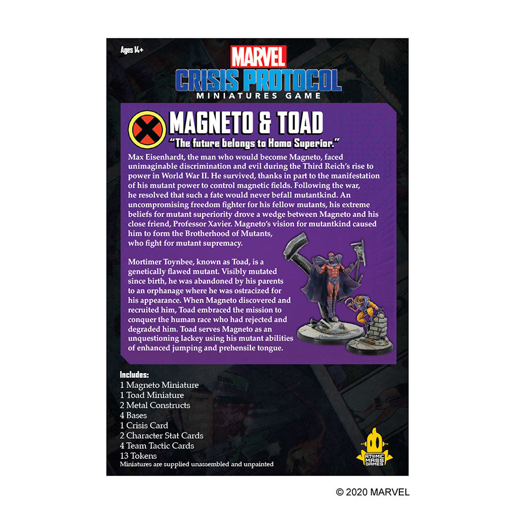 MARVEL CRISIS PROTOCOL: MAGNETO AND TOAD