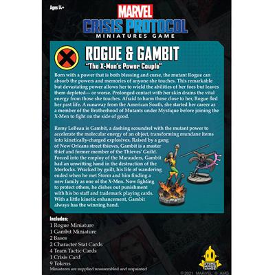 MARVEL CRISIS PROTOCOL:  ROGUE AND GAMBIT