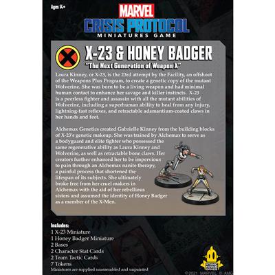 MARVEL CRISIS PROTOCOL: X-23 & HONEY BADGER