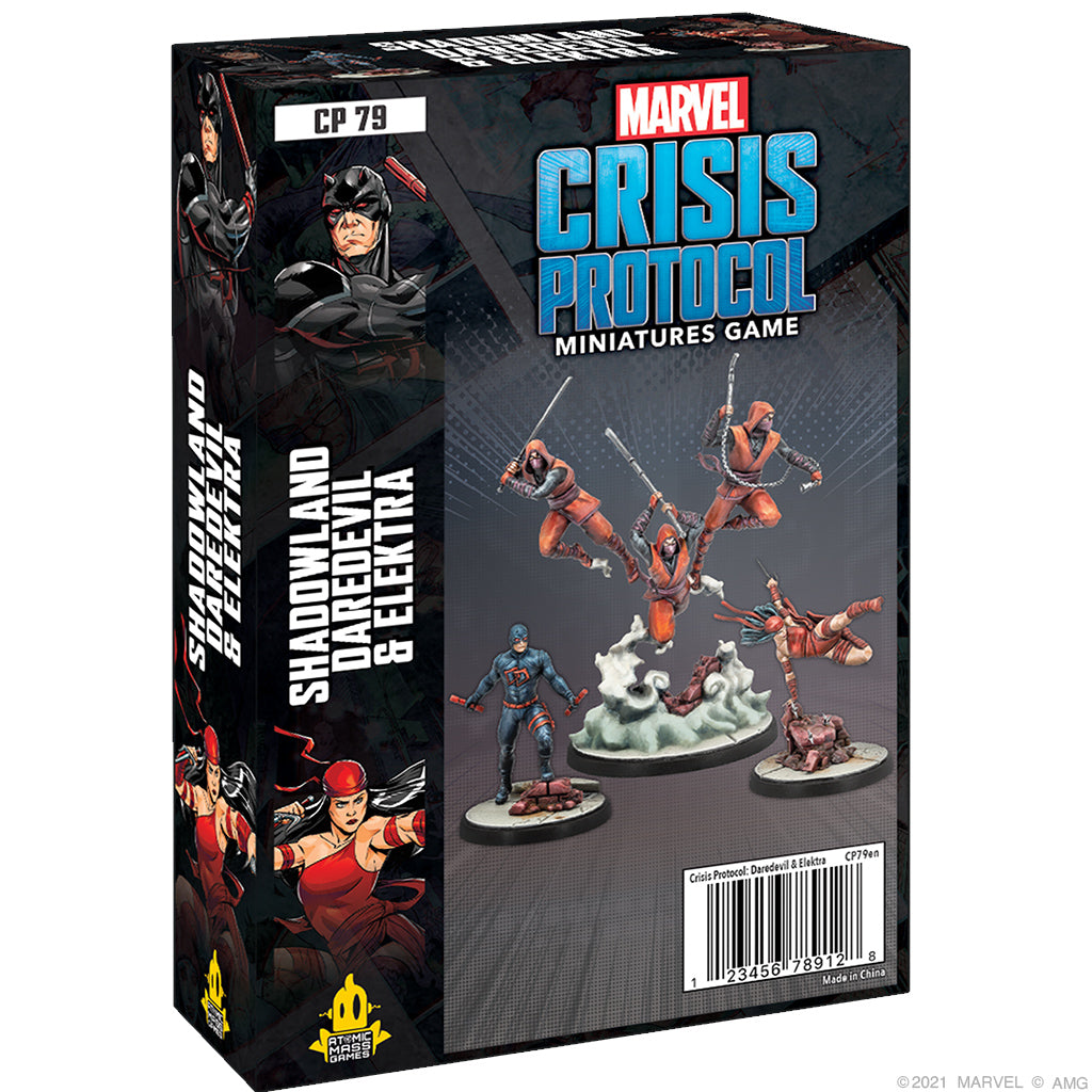 MARVEL CRISIS PROTOCOL: SHADOWLAND DAREDEVIL AND ELEKTRA WITH HAND NINJAS