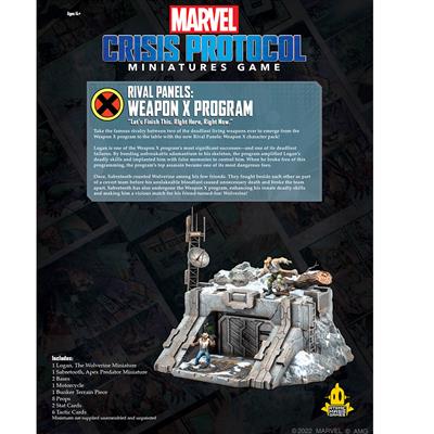 MARVEL CRISIS PROTOCOL: RIVALS PANELS WEAPON X PROGRAM