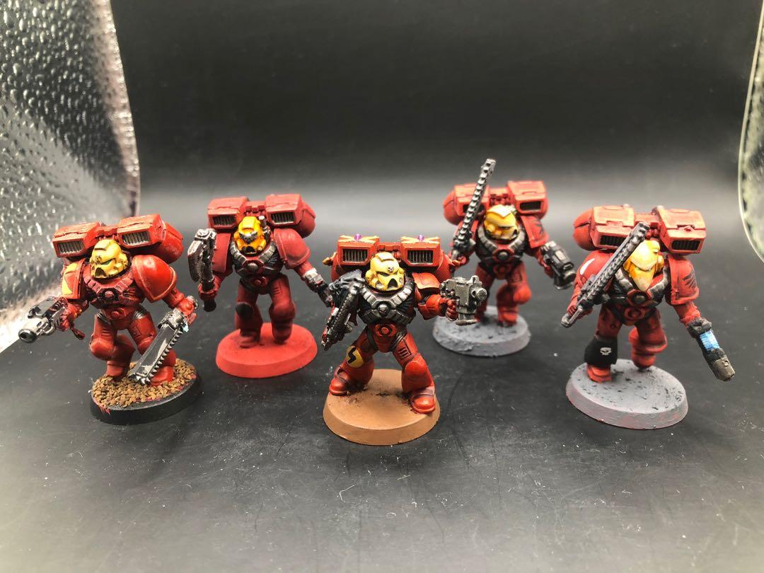SSS809 Blood Angels Assault marines x5