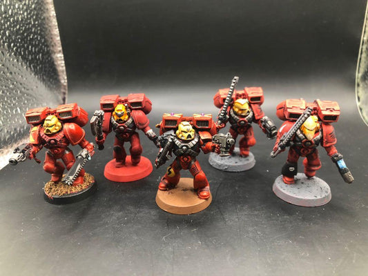 SSS804 Blood Angels Assault marines x5