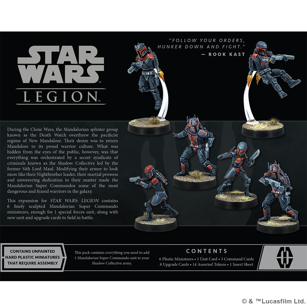 Star Wars Legion: MANDALORIAN SUPER COMMANDOS UNIT EXPANSION