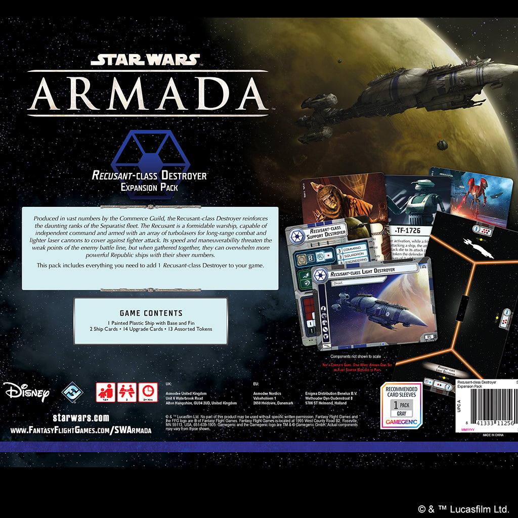 Star Wars Armada: RECUSANT-CLASS DESTROYER EXPANSION PACK